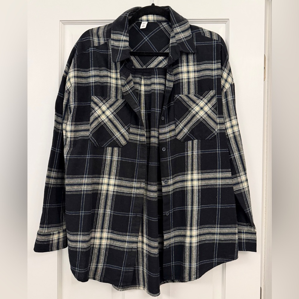 NWOT BP Navy Flannel Size Small
